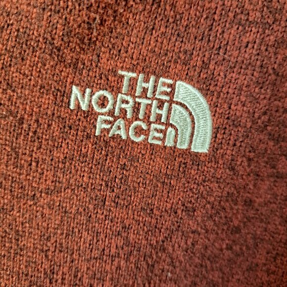 The North Face Mens Quarter Zip Jacket Brick Red Size L - Picture 4 of 7
